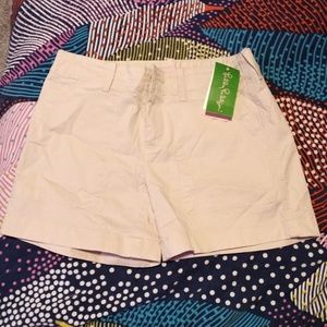 Lilly Pullitzer. Khaki Shorts